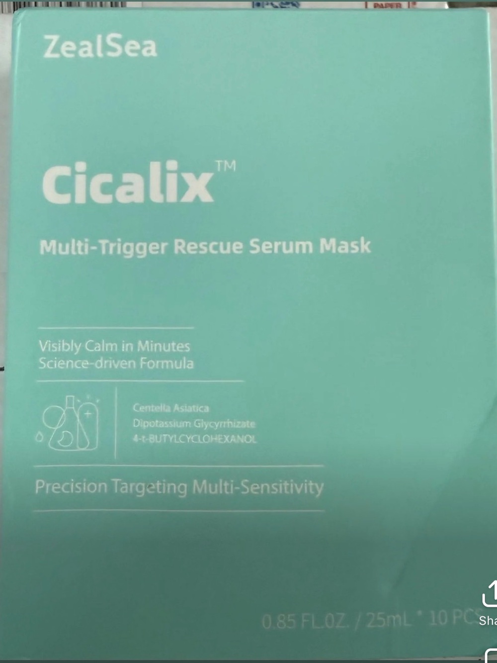 ZealSea Cicalix Multi-Trigger Rescue Serum Mask - 10 pack